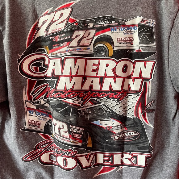 Grey Racing Graphic Tee L - Picture 4 of 5